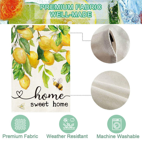 Baccessor garden decor flag enhances porch and yard welcome.
