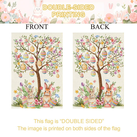 Washable and fade-resistant Baccessor Easter flag for repeated seasons