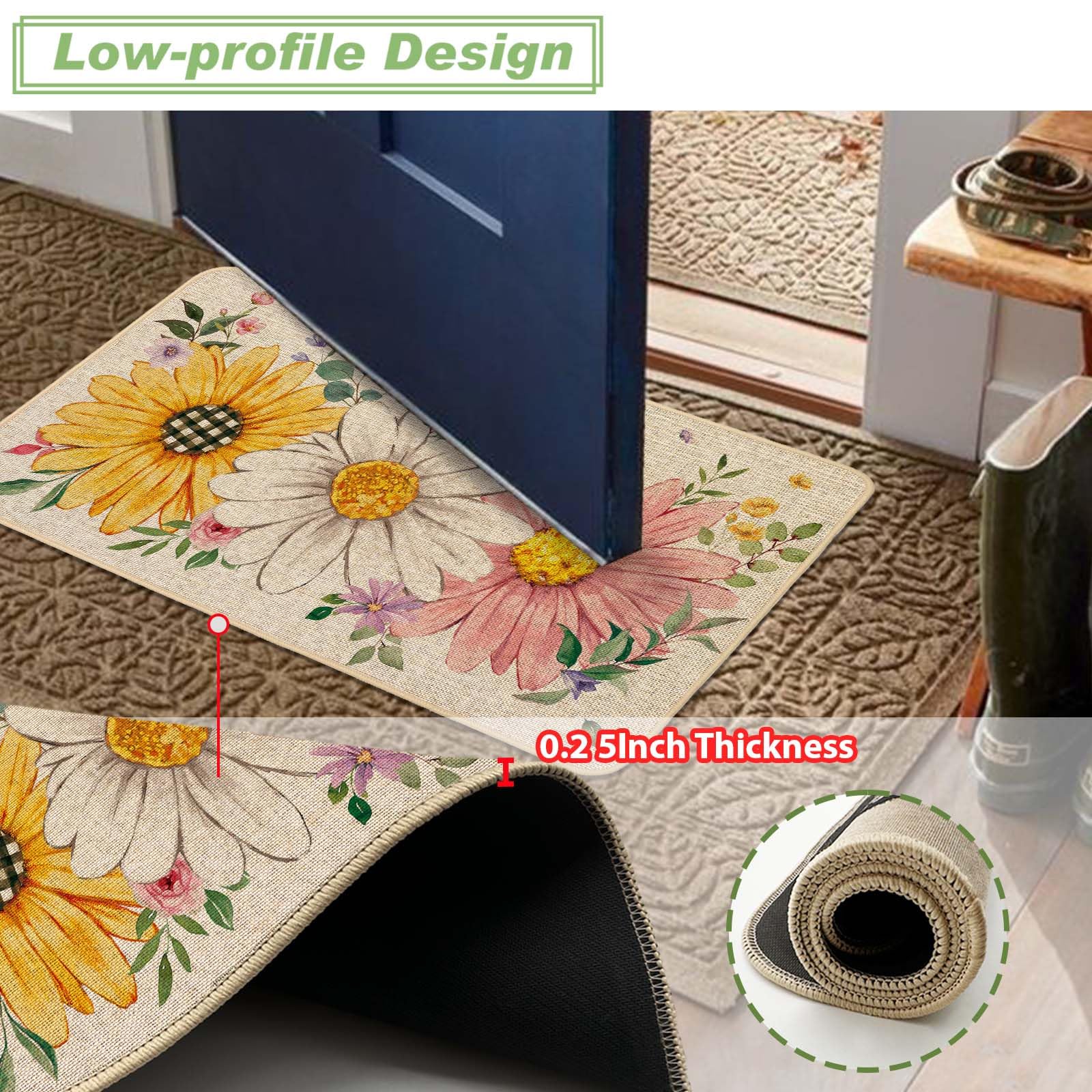 Baccessor indoor outdoor mat is versatile for porch, patio, or entry.