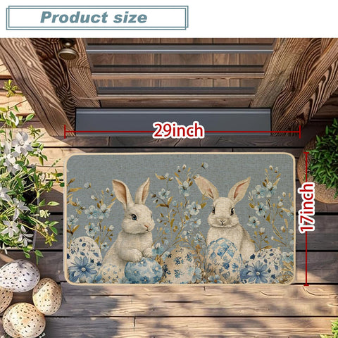 Low-profile 17x29 inch mat by Baccessor fits doors smoothly.