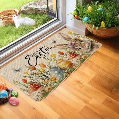 Baccessor low-profile door mat 0.25 inch fits under doors without catching.