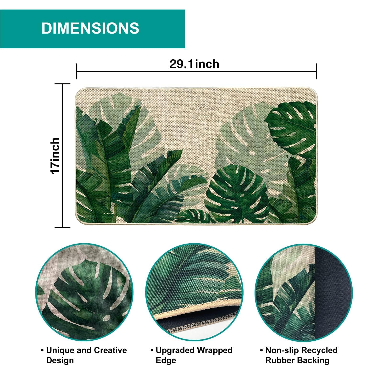 Baccessor Monstera entrance mat outdoors withstands weather