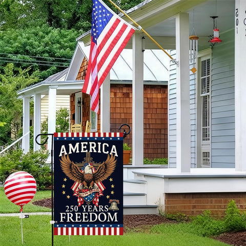 Baccessor outdoor decor flag for decks and patios.