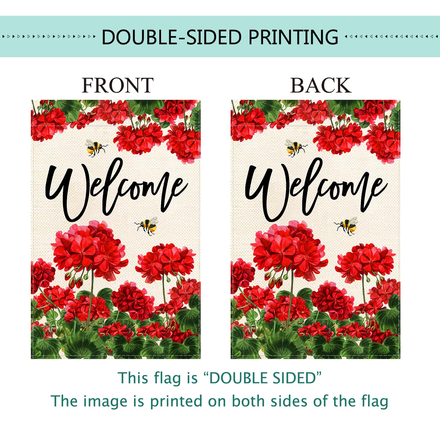 Baccessor outdoor display on porch shows durable flags ready for seasons.