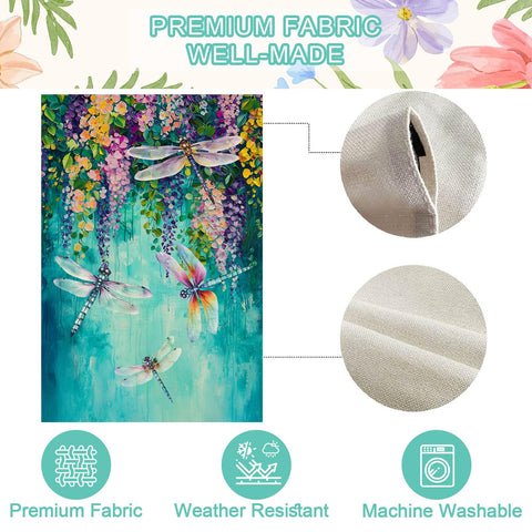 Baccessor Outdoor garden flag enhances curb appeal and hospitality.