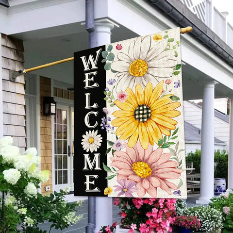 Baccessor outdoor porch flag adds seasonal charm to garden spaces