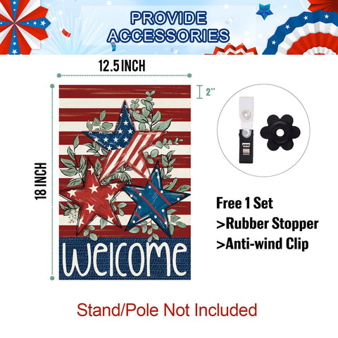 Baccessor patriotic flag sleeve top for easy mounting