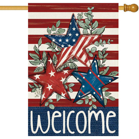 Baccessor patriotic garden flag 28x40 adds curb appeal with bold stars and stripes.