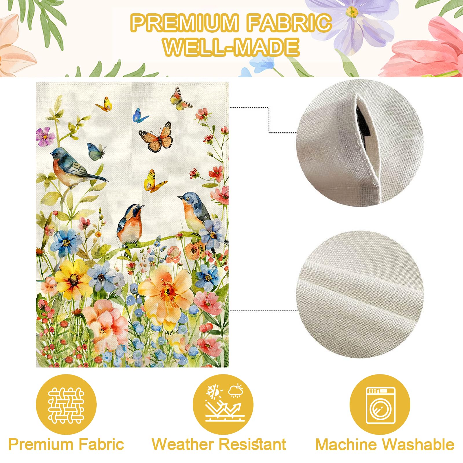 Baccessor porch and patio flag suitable for spring display