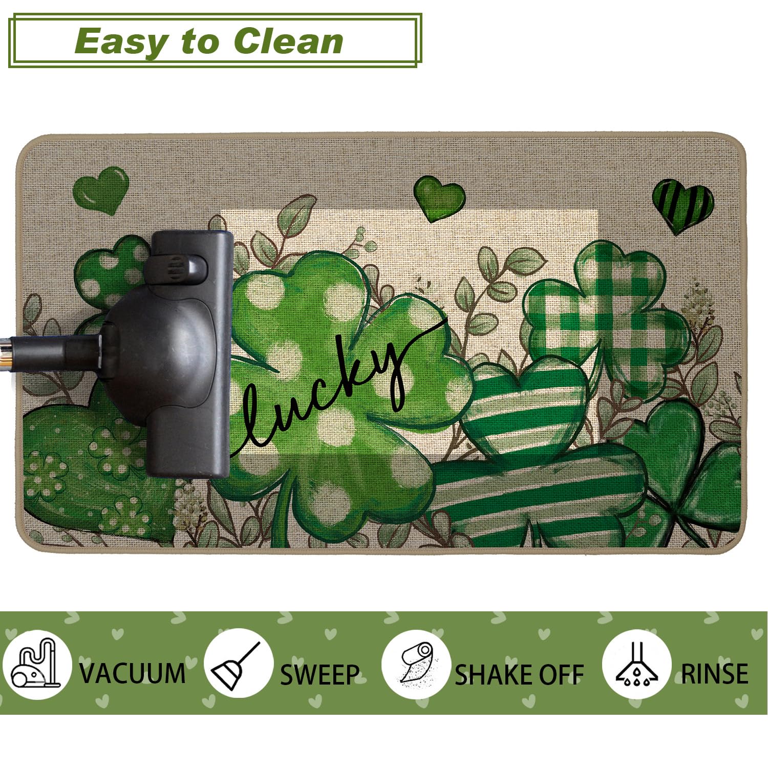 Baccessor versatile doormat for patios, porches, kitchens, and garages.