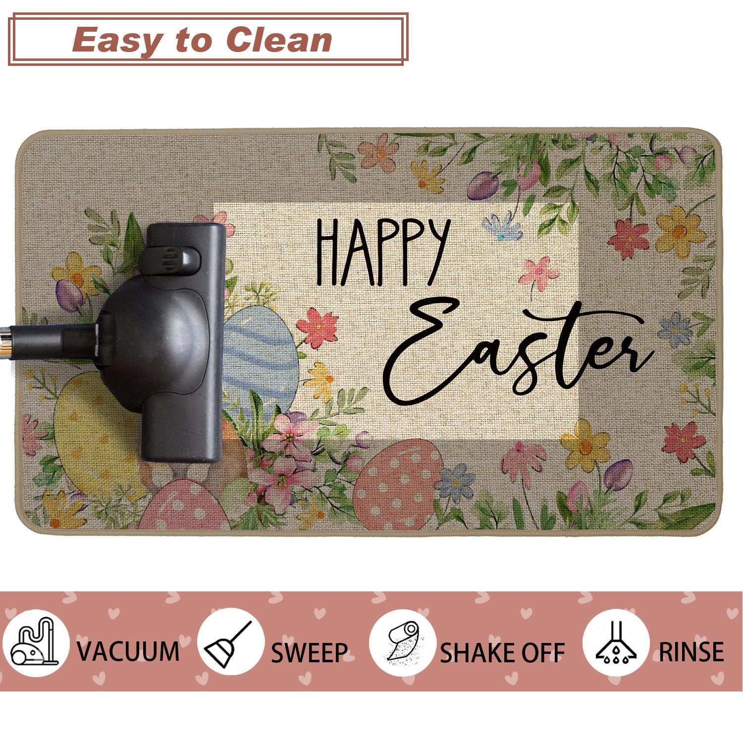 Baccessor Durable burlap surface withstands rain and snow.