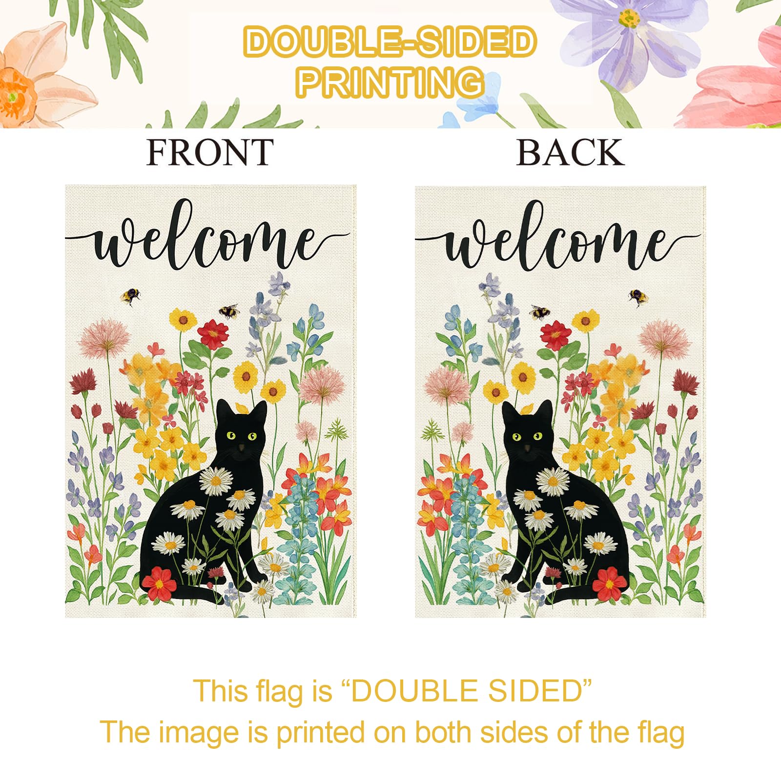 Baccessor seasonal farmhouse flag ideal for front yards and outdoor spaces.