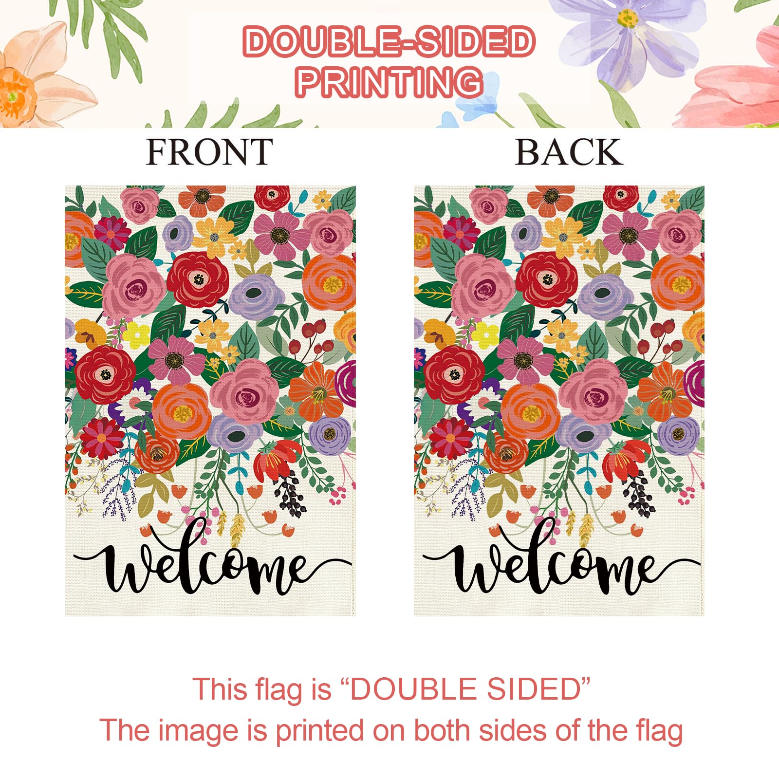 Baccessor seasonal flag suitable for spring and summer display