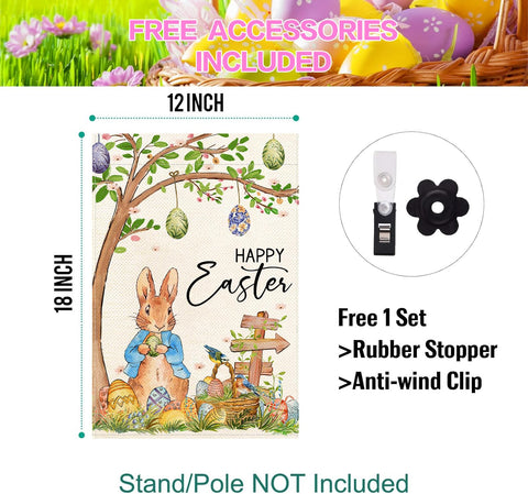 Baccessor spring floral design flag enhances entryways and garden patios.