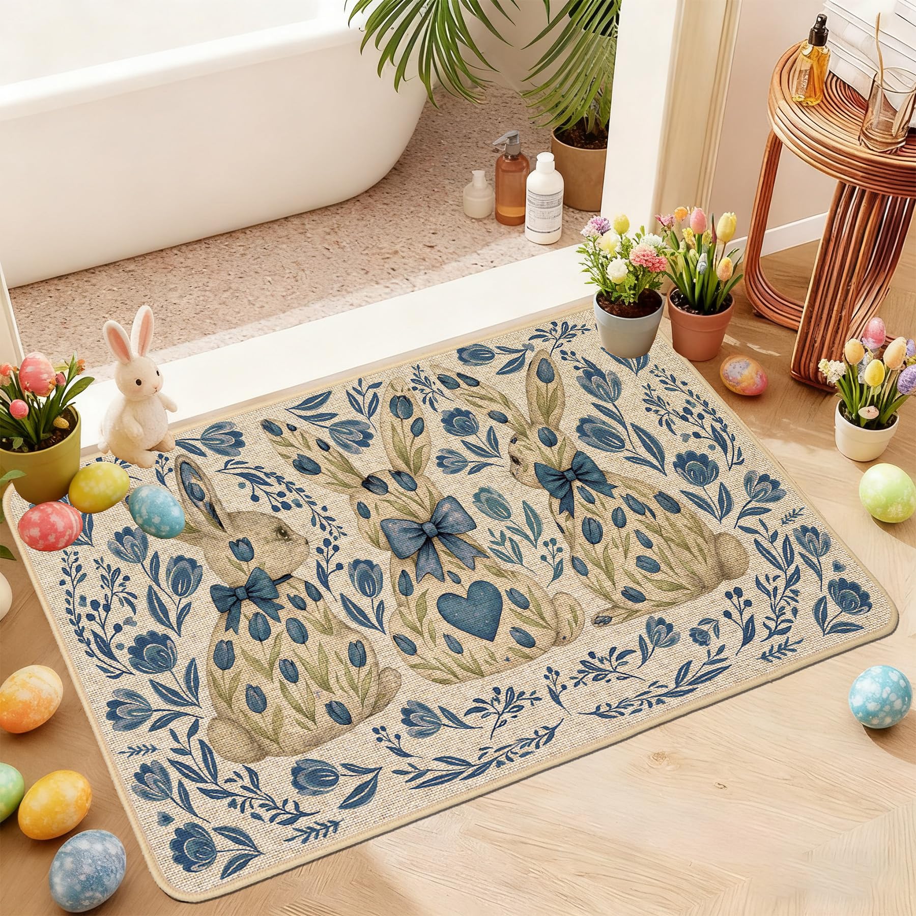 Baccessor Spring floral tulips motif brightens indoor entryways