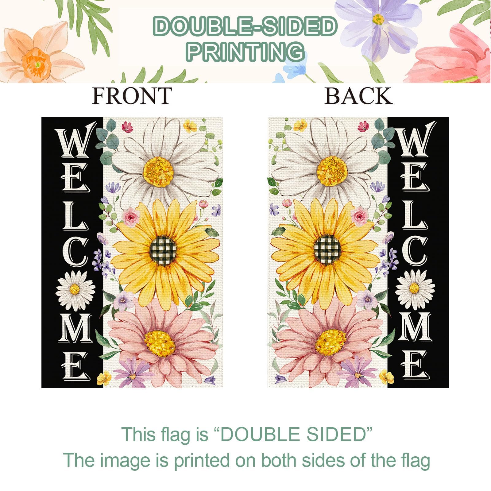 Baccessor Spring Garden Flag easy-install for quick outdoor setup