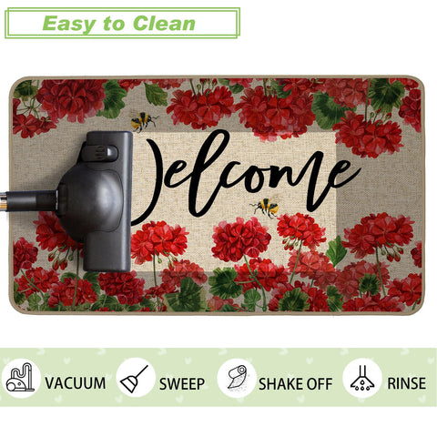 Baccessor floral doormat suitable for kitchen porch and mudroom