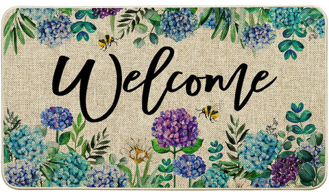Baccessor hydrangea doormat front porch adds seasonal charm and dirt protection