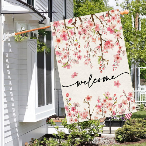 Baccessor double-sided flag shows vibrant print from both angles.