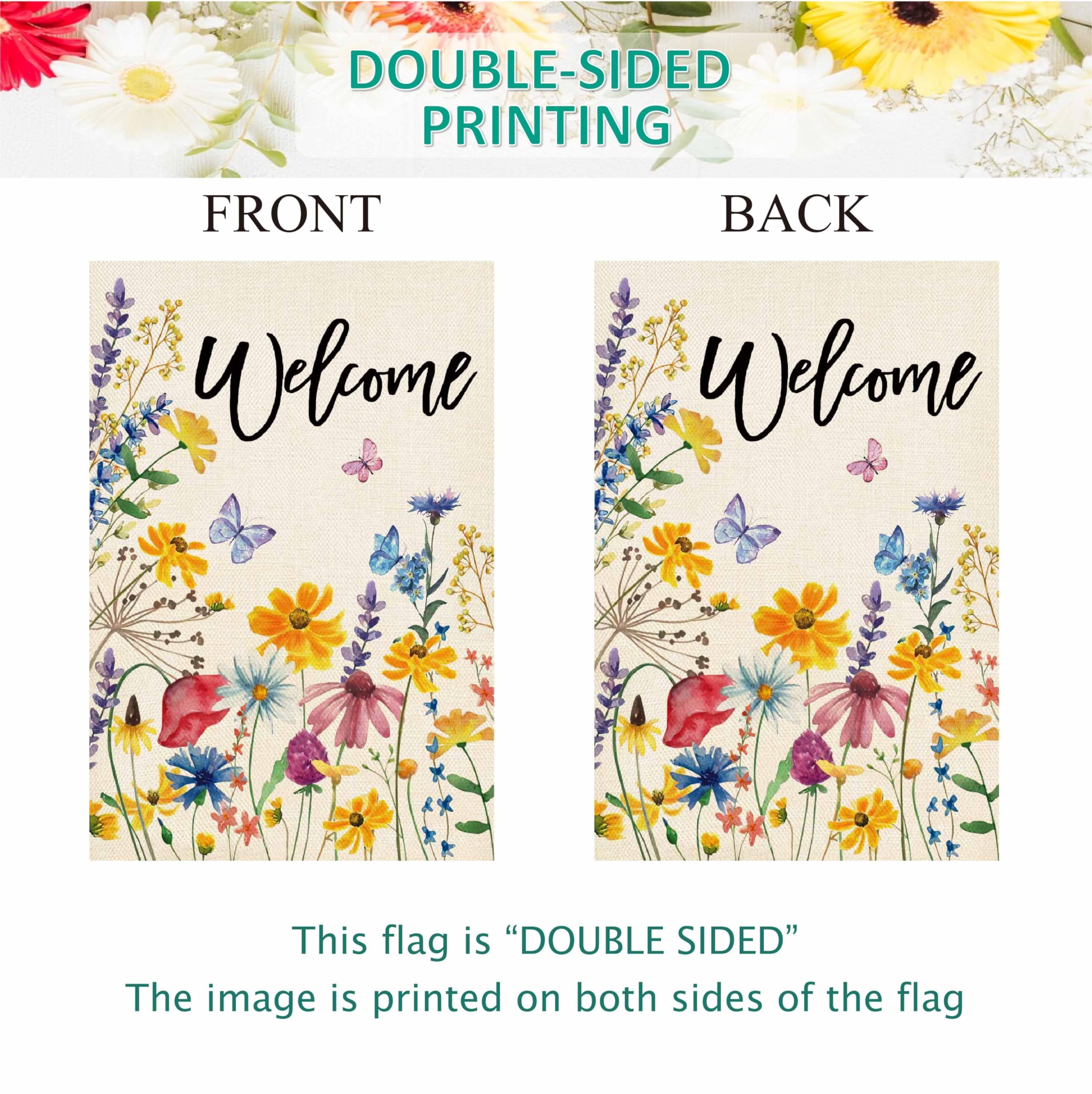 Baccessor 28x40 inch flag adds festive touch to yards and entryways.