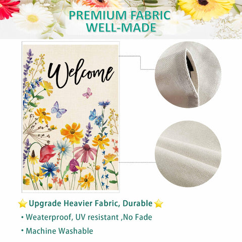 Baccessor weatherproof flag fabric withstands wind and rain while keeping colors vivid.