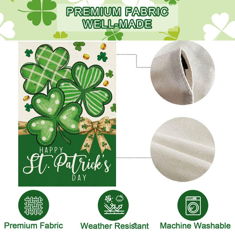 Vibrant clover details improve seasonal yard aesthetics