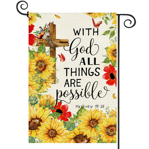 Baccessor versatile home decor flag for seasonal use.