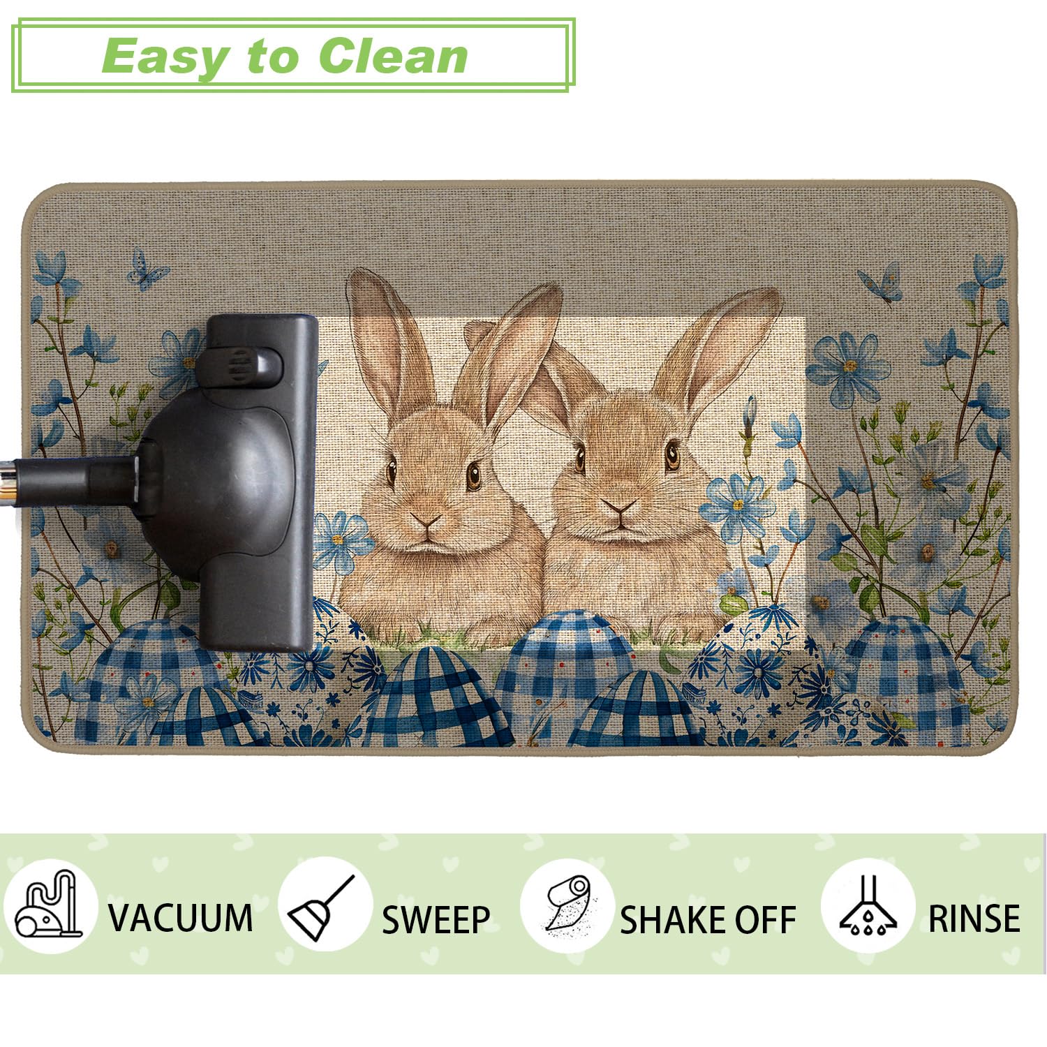 Baccessor 17 x 29 inch mat provides ample coverage for entryways.