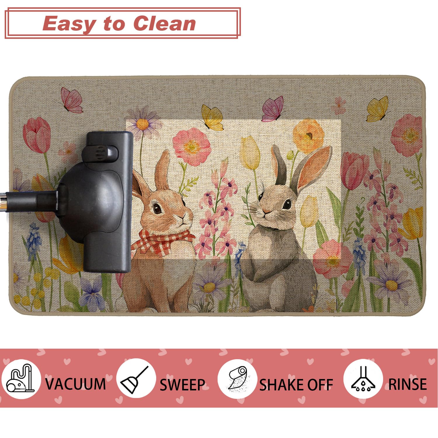 Baccessor Weather-Resistant Mat withstands rain and snow for year-round use.