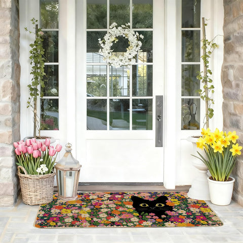 Baccessor weather-resistant outdoor door mat endures rain and snow with ease.