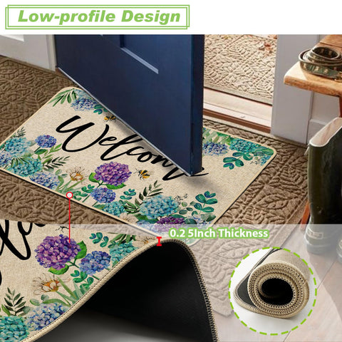 Baccessor welcome mat for indoor and outdoor use enhances curb appeal