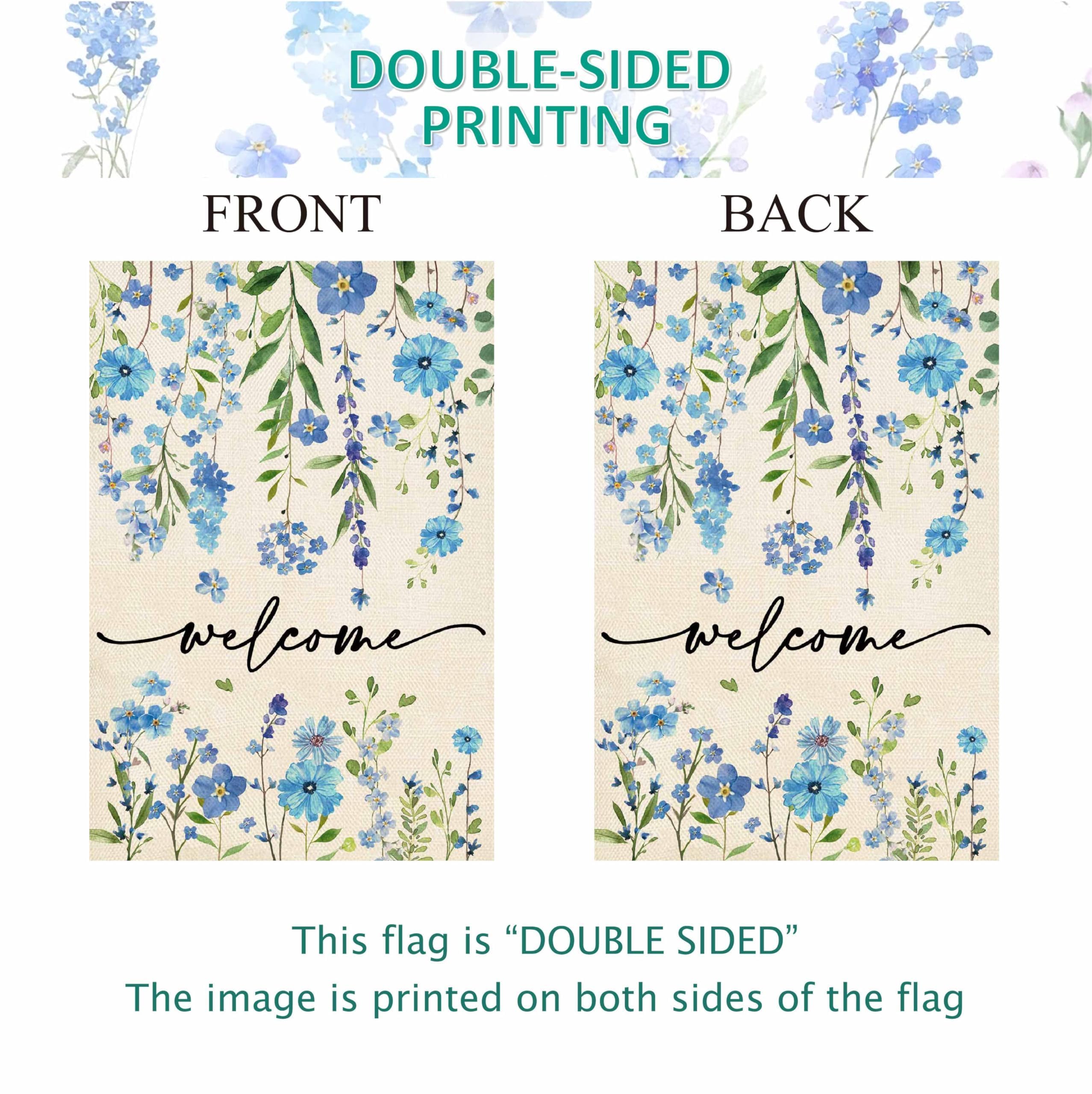 Baccessor decorative yard flag with top sleeve fits standard flagpole for easy setup.