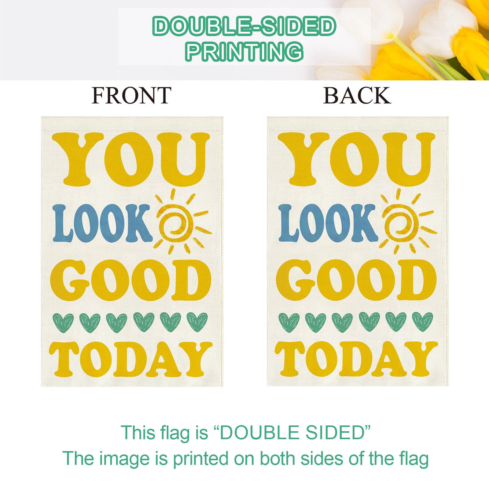 Baccessor You Look Good Today mailbox flag enhancing curb appeal