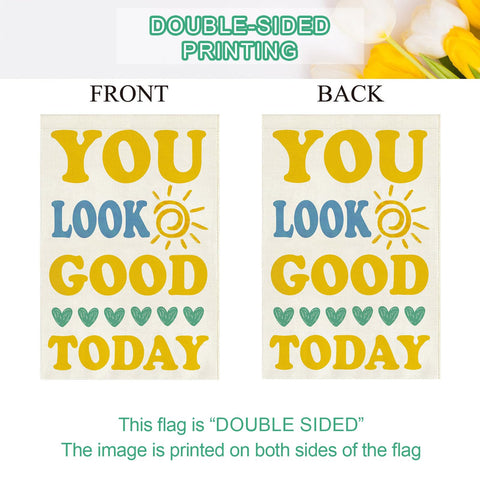 Baccessor You Look Good Today mailbox flag enhancing curb appeal