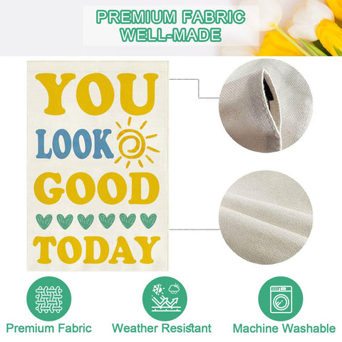 Baccessor You Look Good Today flag for spring and summer gatherings