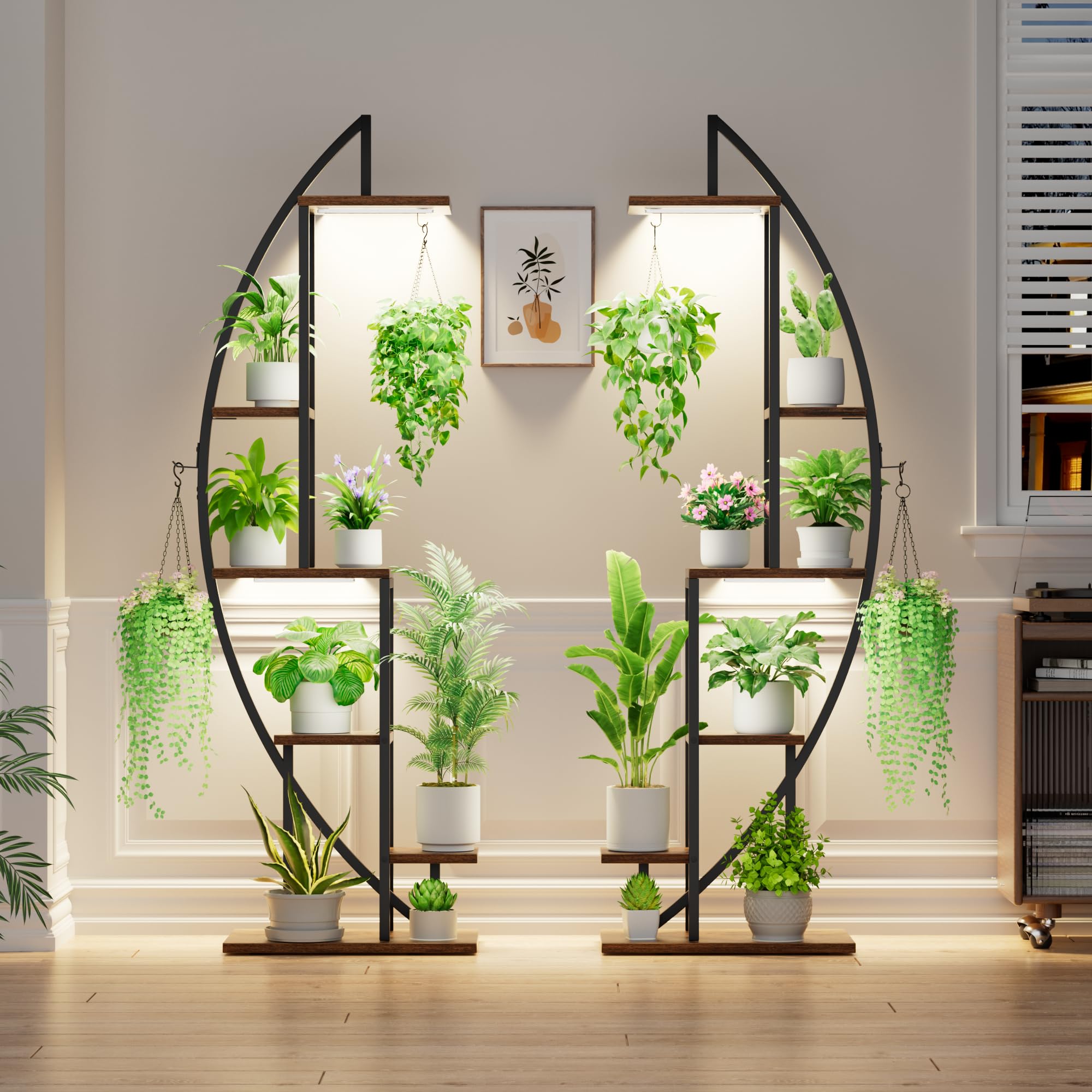 BACEKOLL 6-tier 63-inch tall shelf maximizes vertical space.