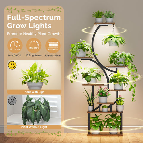 BACEKOLL 8-tier plant holder organizes multiple plants neatly