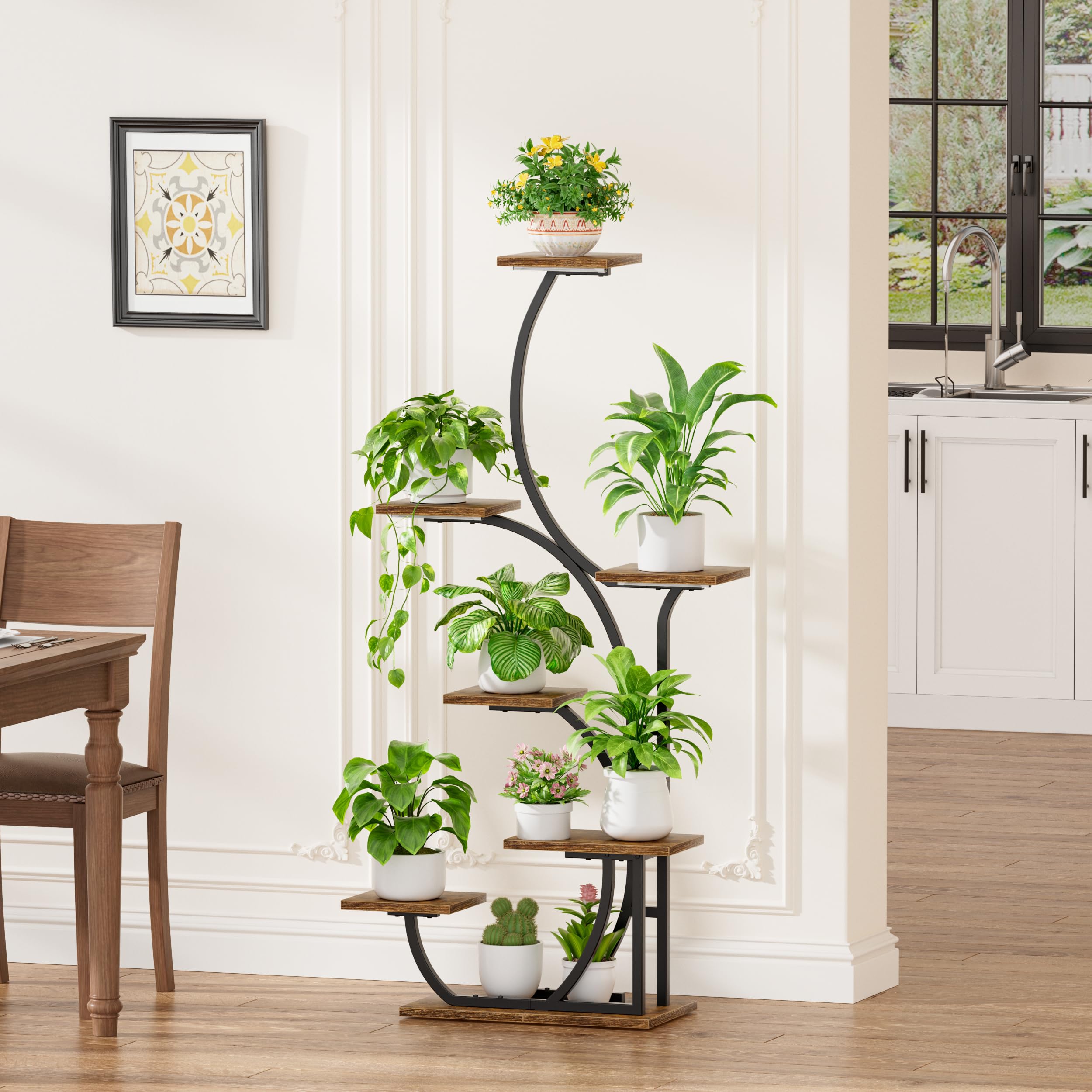 BACEKOLL black finish adds modern style to a living room corner.