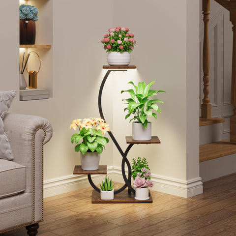BACEKOLL black metal stand adds modern style to any room