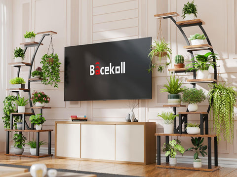 BACEKOLL curved half-moon design adds aesthetic appeal to a living room.