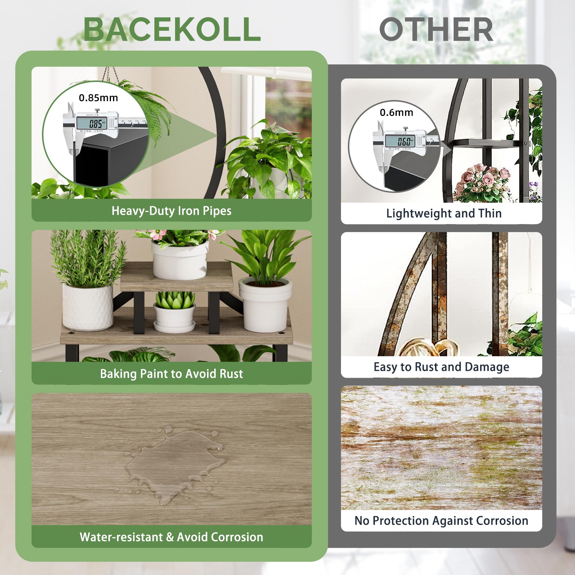 BACEKOLL ideal for living rooms, bedrooms, and porches.