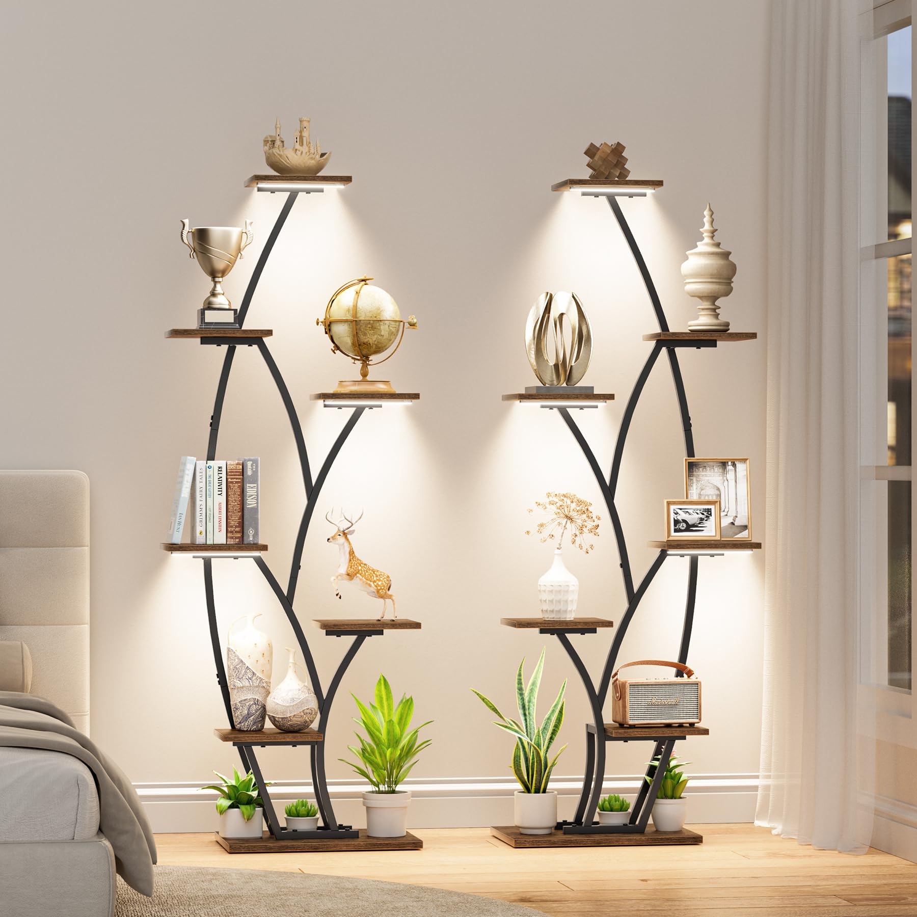 BACEKOLL grow lights mimic daylight for indoor plant care.