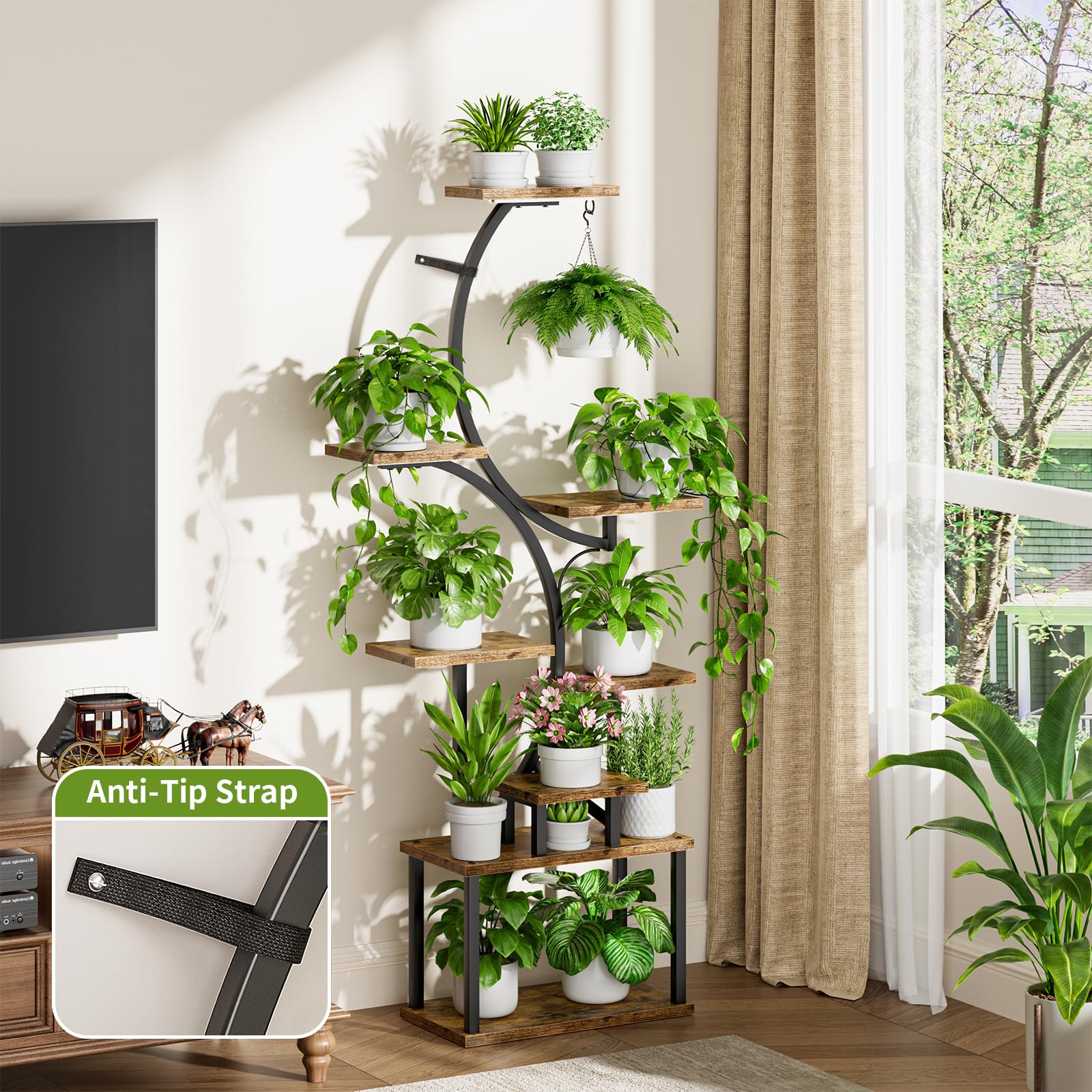BACEKOLL safety straps secure the rack for pets and kids