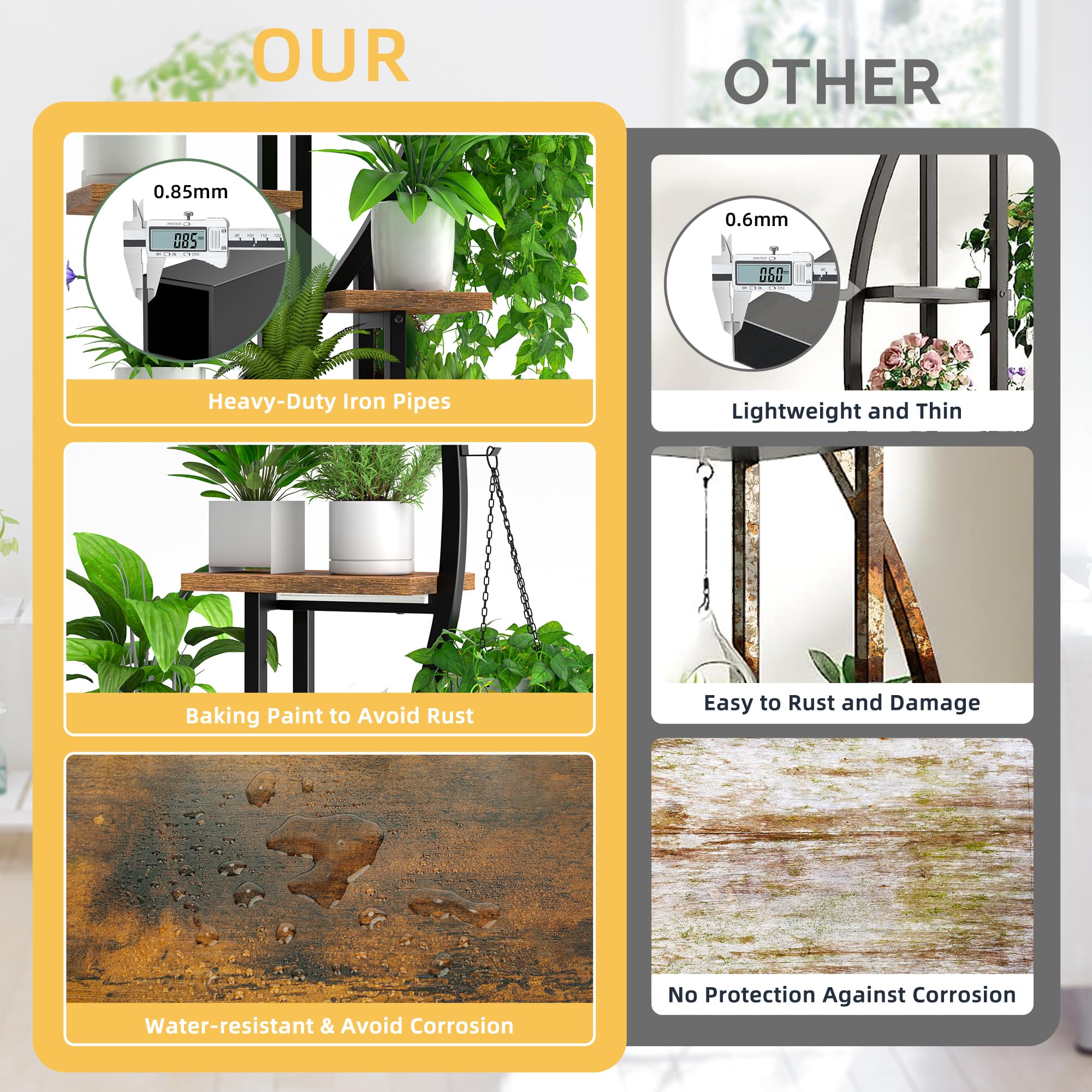 BACEKOLL versatile corner shelf for living rooms or patios
