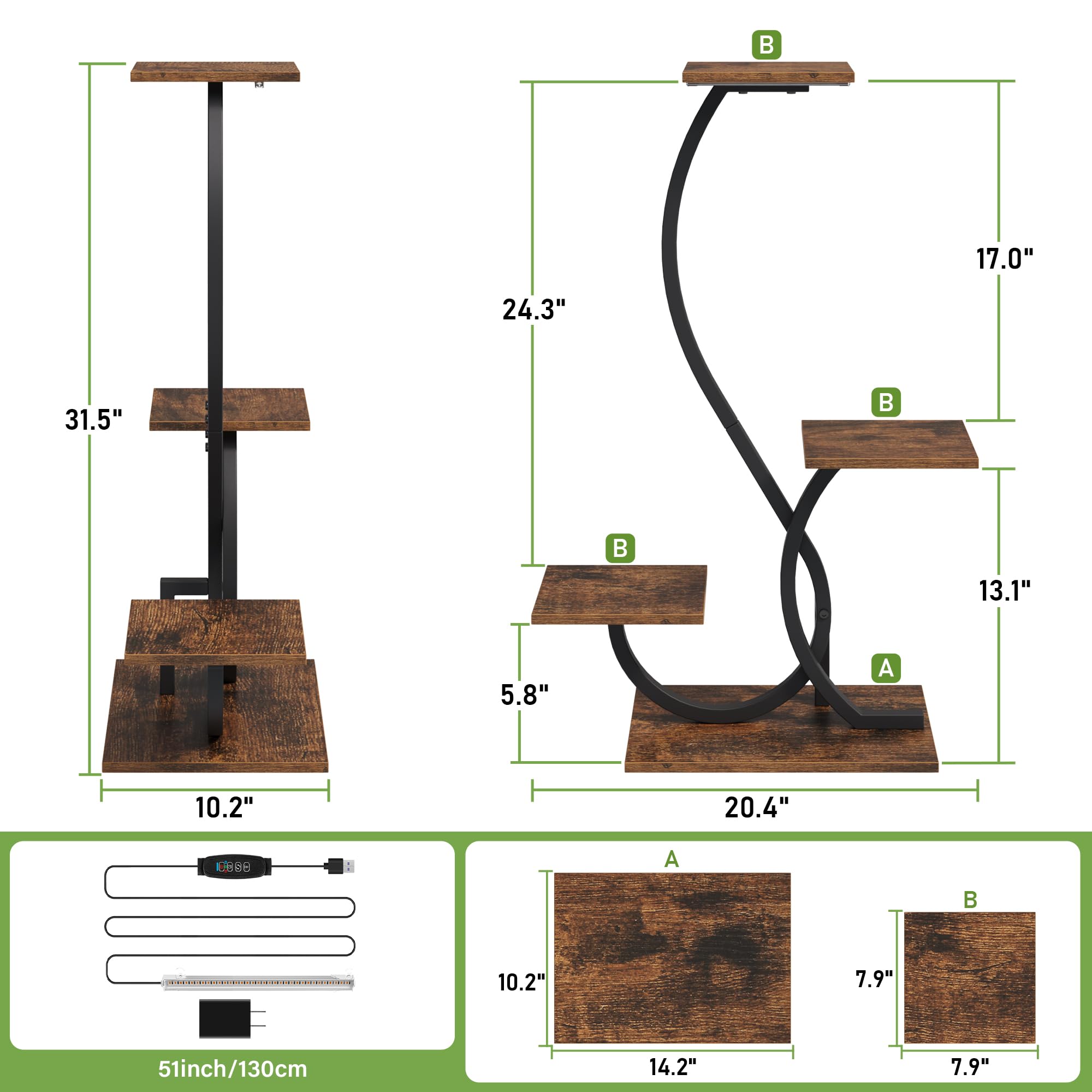 BACEKOLL rust-resistant iron frame ensures lasting stability