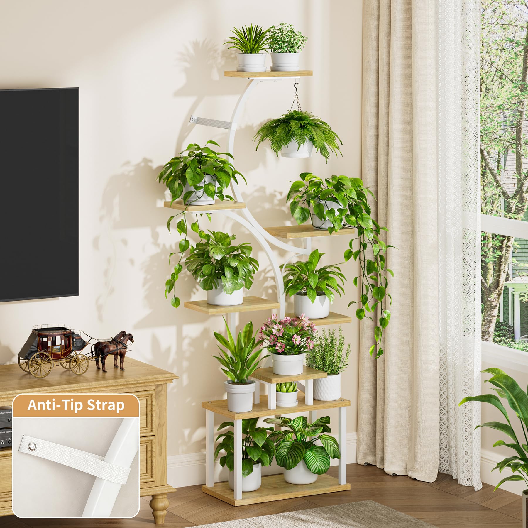BACEKOLL space-saving corner display ideal for living rooms