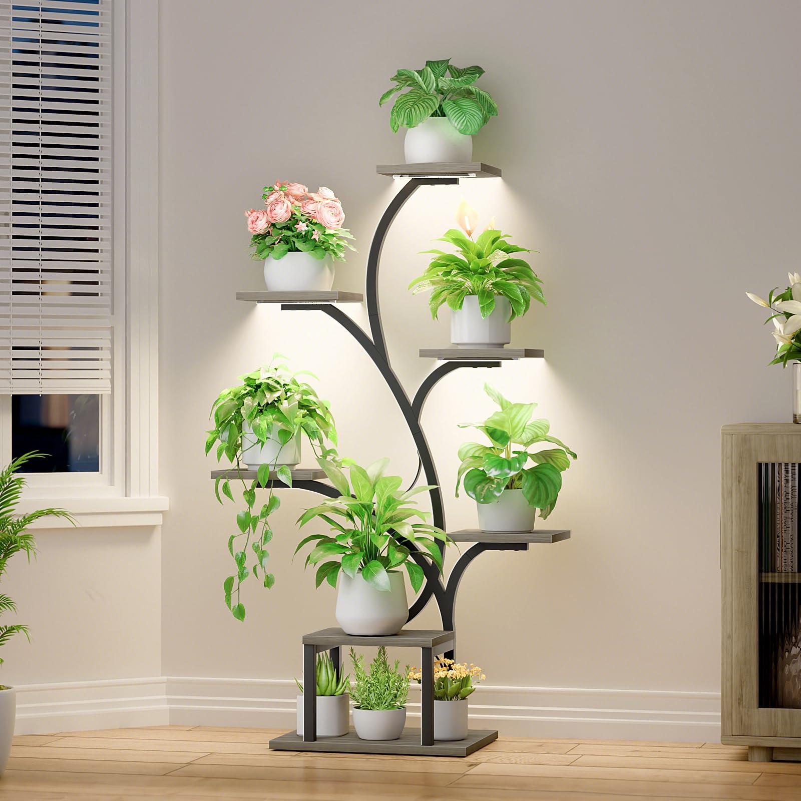 BACEKOLL space-saving design helps organize indoor gardening.