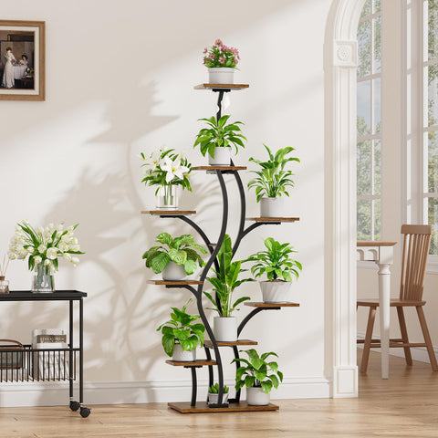 BACEKOLL vine-shaped design blends greenery into the stand for natural décor.