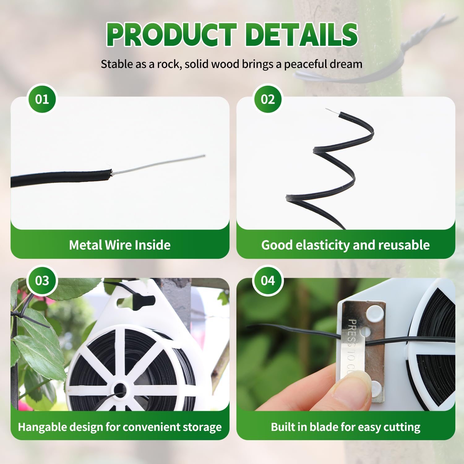 Roll design keeps the strap neat and easy to store