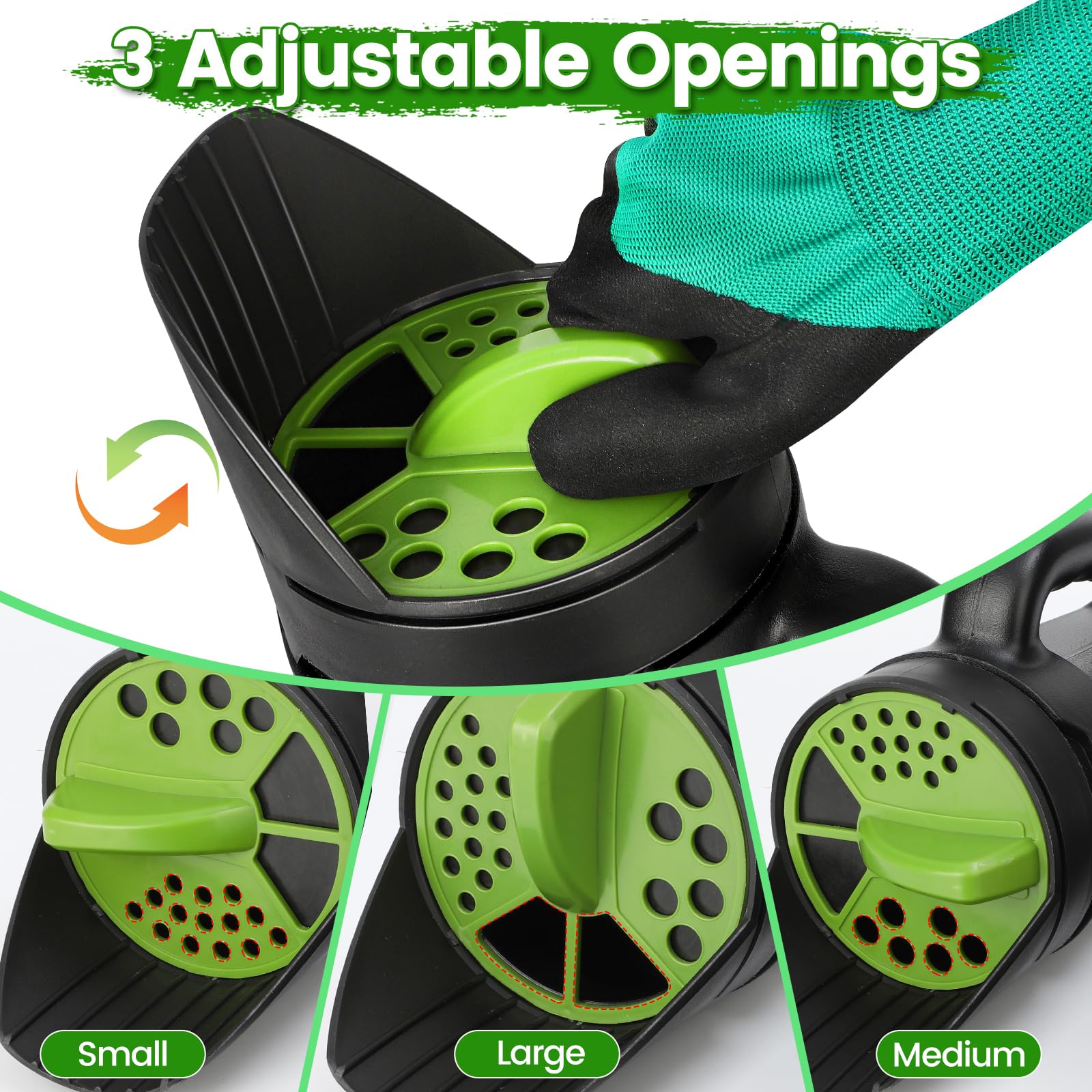 Bacetuao portable handheld spreader for easy use on small to medium spaces.